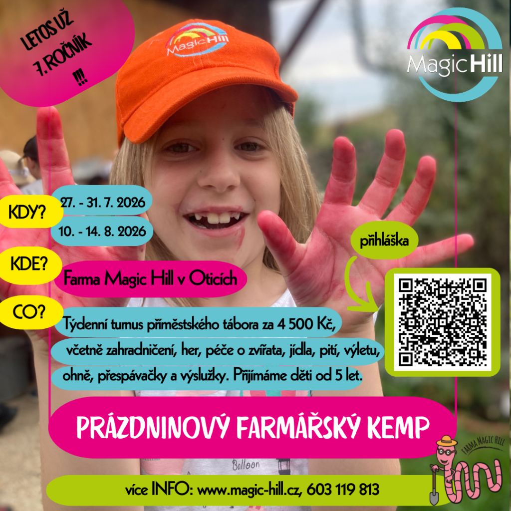 Letní farmářské kempy - Magic Hill - Škola, kde rosteme spolu.