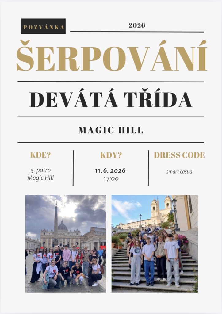 Šerpování deváťáků - Magic Hill - Škola, kde rosteme spolu.